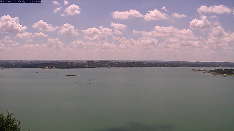 Lake Travis webcam, June 10, 2015 2:10 PM CT