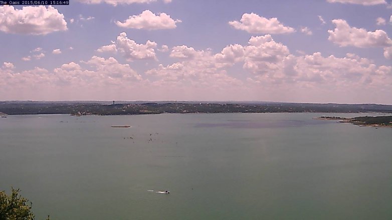 Lake Travis webcam, June 10, 2015 2:20 PM CT