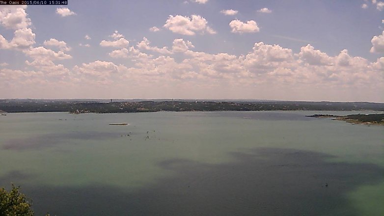 Lake Travis webcam, June 10, 2015 2:35 PM CT