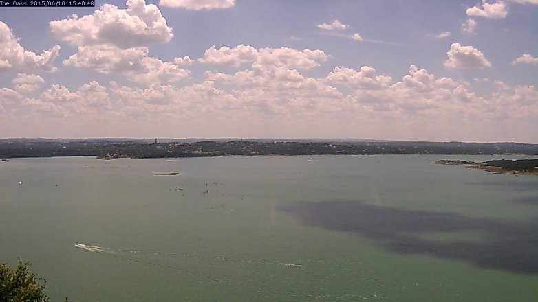 Lake Travis webcam, June 10, 2015 2:45 PM CT
