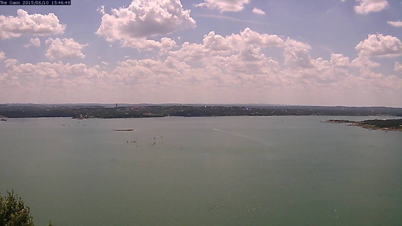 Lake Travis webcam, June 10, 2015 2:50 PM CT