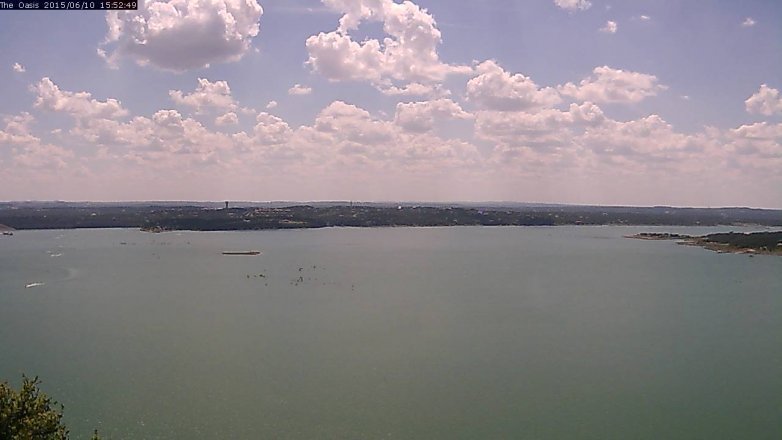 Lake Travis webcam, June 10, 2015 3:00 PM CT