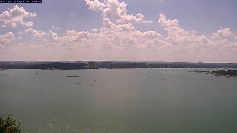 Lake Travis webcam, June 10, 2015 3:05 PM CT