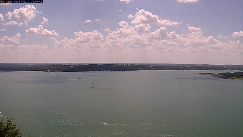 Lake Travis webcam, June 10, 2015 3:10 PM CT