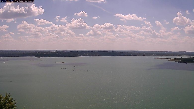 Lake Travis webcam, June 10, 2015 3:20 PM CT