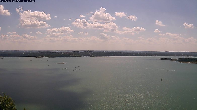Lake Travis webcam, June 10, 2015 3:45 PM CT