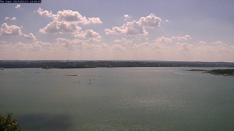 Lake Travis webcam, June 10, 2015 3:50 PM CT