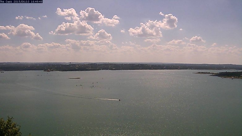 Lake Travis webcam, June 10, 2015 3:55 PM CT