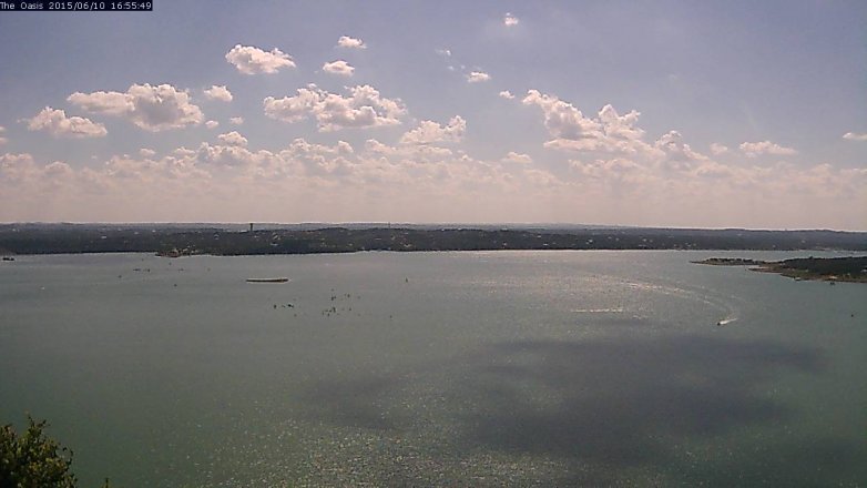 Lake Travis webcam, June 10, 2015 4:00 PM CT