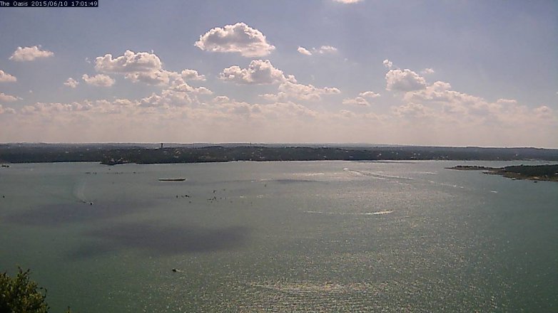 Lake Travis webcam, June 10, 2015 4:10 PM CT