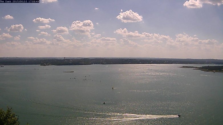Lake Travis webcam, June 10, 2015 4:15 PM CT