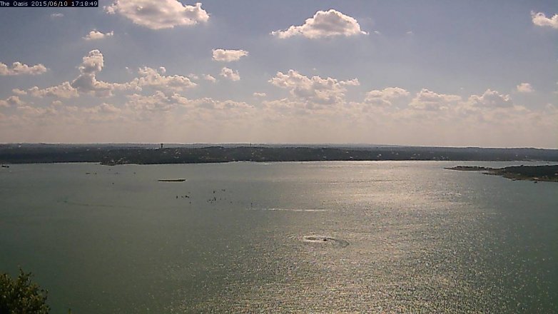 Lake Travis webcam, June 10, 2015 4:25 PM CT