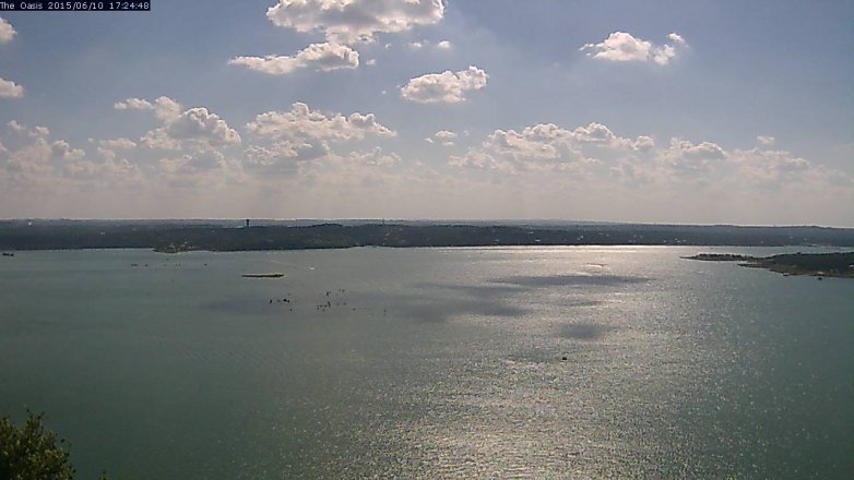 Lake Travis webcam, June 10, 2015 4:30 PM CT