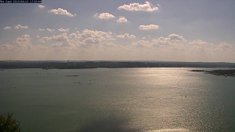 Lake Travis webcam, June 10, 2015 4:35 PM CT