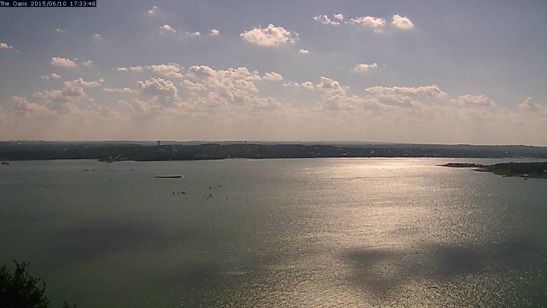 Lake Travis webcam, June 10, 2015 4:40 PM CT