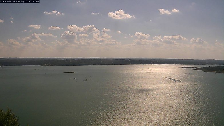 Lake Travis webcam, June 10, 2015 4:45 PM CT