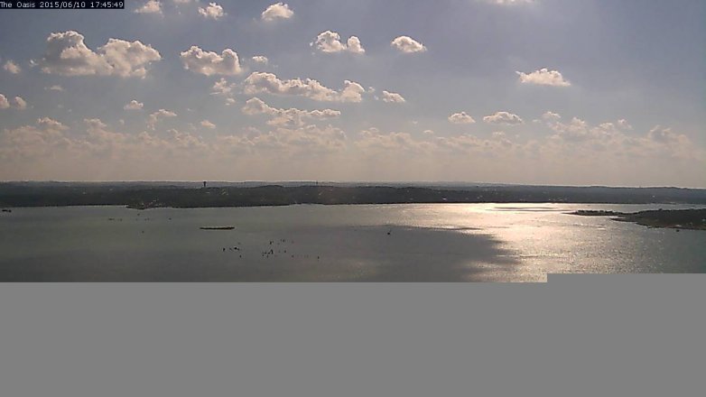 Lake Travis webcam, June 10, 2015 4:50 PM CT