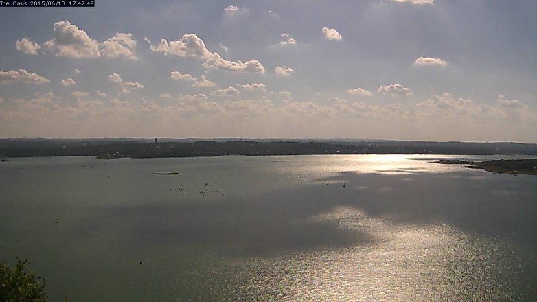 Lake Travis webcam, June 10, 2015 4:55 PM CT