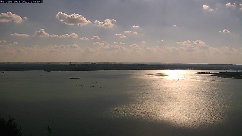 Lake Travis webcam, June 10, 2015 5:10 PM CT