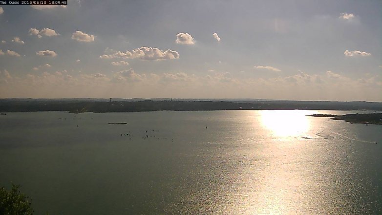 Lake Travis webcam, June 10, 2015 5:15 PM CT
