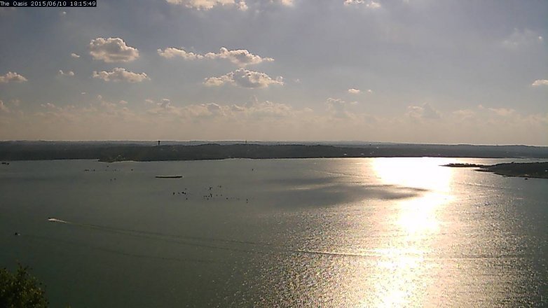 Lake Travis webcam, June 10, 2015 5:20 PM CT