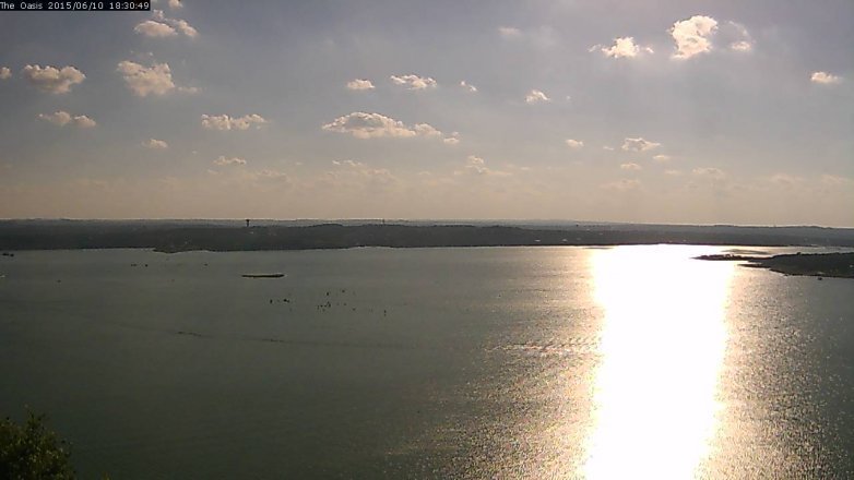 Lake Travis webcam, June 10, 2015 5:35 PM CT