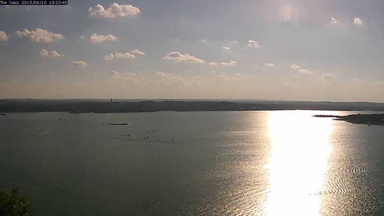 Lake Travis webcam, June 10, 2015 5:40 PM CT