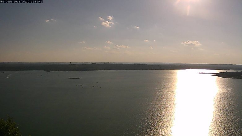 Lake Travis webcam, June 10, 2015 6:00 PM CT