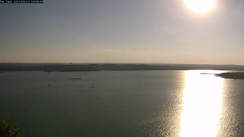 Lake Travis webcam, June 10, 2015 6:15 PM CT