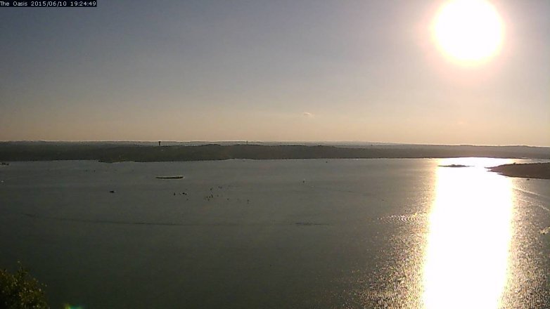Lake Travis webcam, June 10, 2015 6:30 PM CT