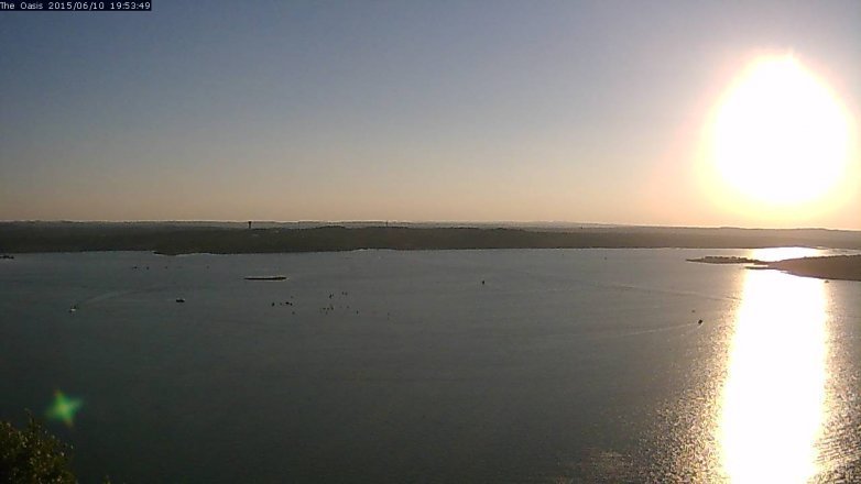 Lake Travis webcam, June 10, 2015 7:00 PM CT