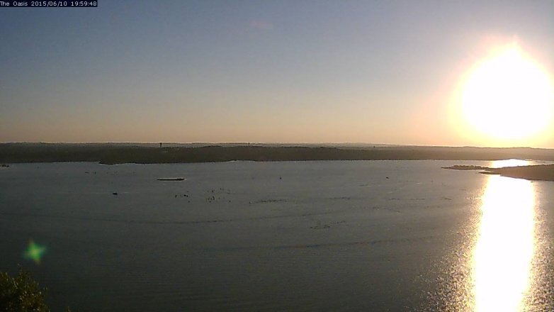 Lake Travis webcam, June 10, 2015 7:05 PM CT