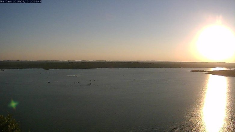 Lake Travis webcam, June 10, 2015 7:10 PM CT