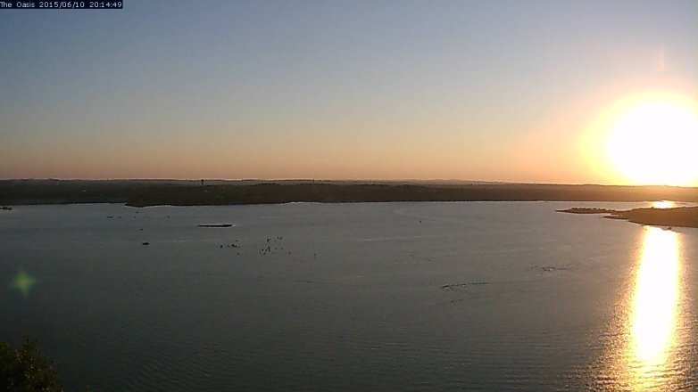Lake Travis webcam, June 10, 2015 7:20 PM CT