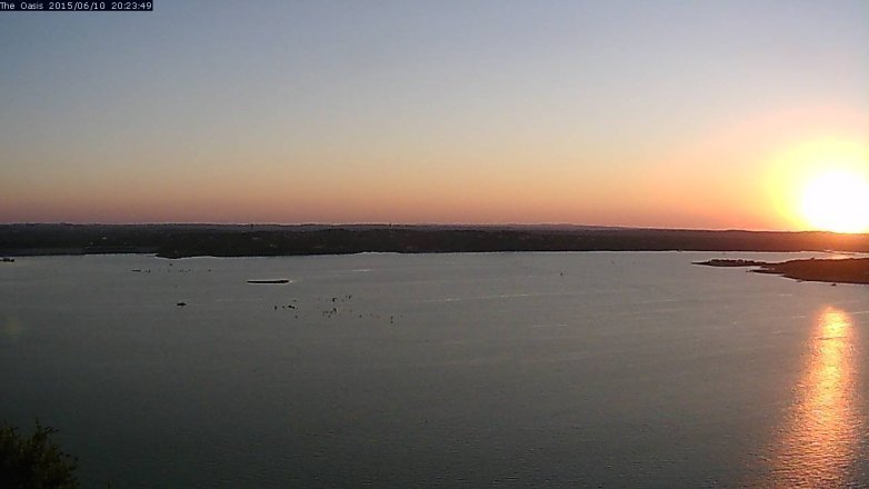 Lake Travis webcam, June 10, 2015 7:30 PM CT