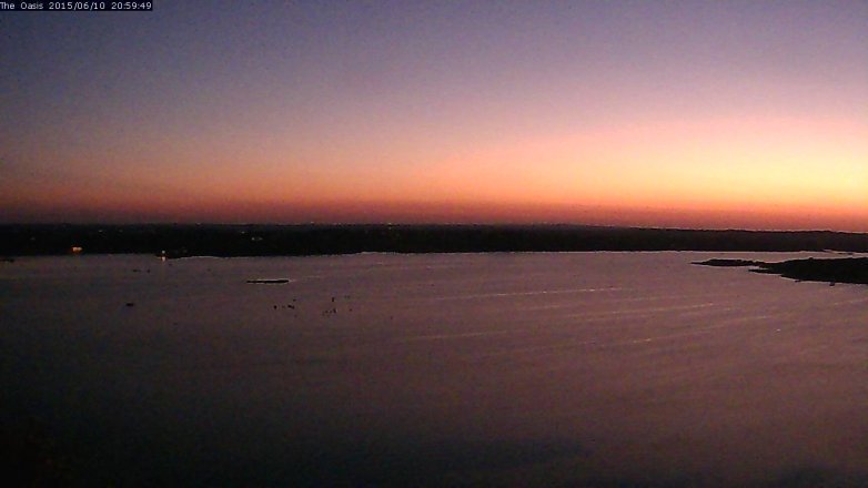Lake Travis webcam, June 10, 2015 8:05 PM CT