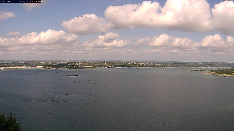 Lake Travis webcam, June 11, 2015 9:00 AM CT
