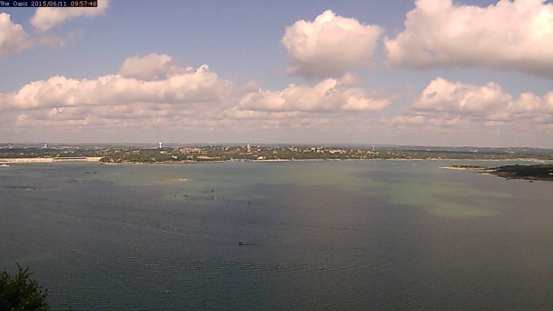 Lake Travis webcam, June 11, 2015 9:05 AM CT