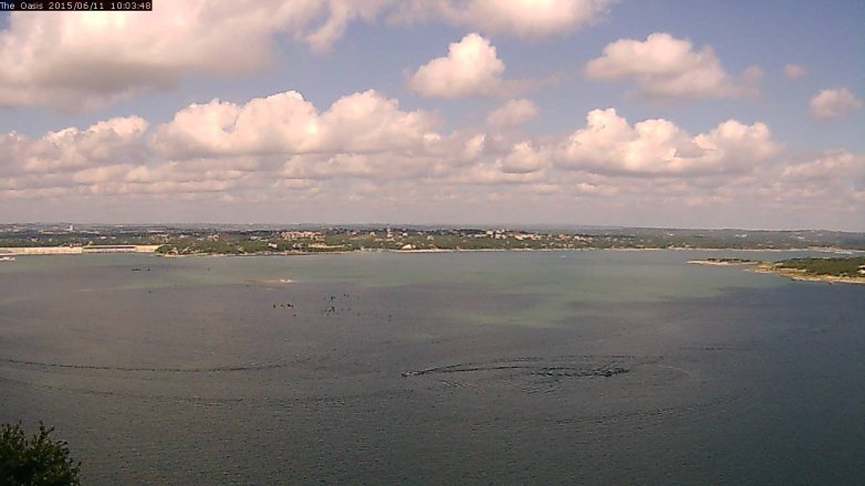 Lake Travis webcam, June 11, 2015 9:10 AM CT