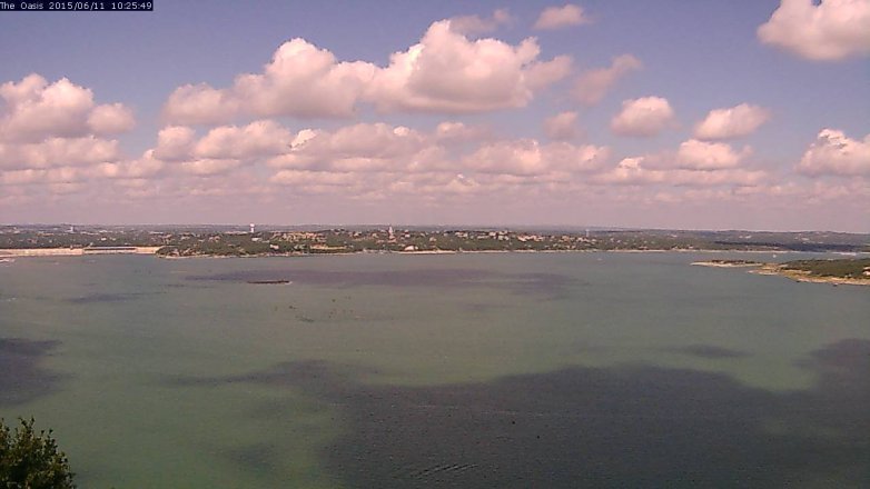 Lake Travis webcam, June 11, 2015 9:30 AM CT