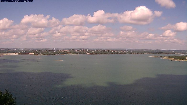 Lake Travis webcam, June 11, 2015 9:35 AM CT