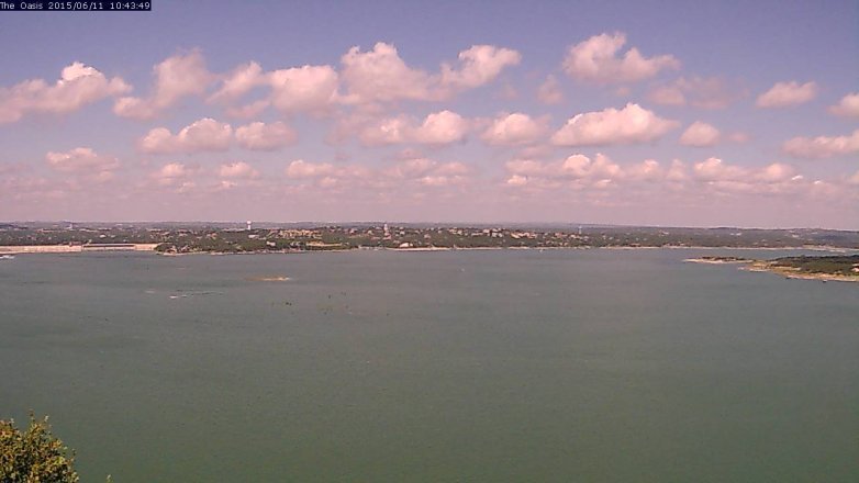 Lake Travis webcam, June 11, 2015 9:50 AM CT