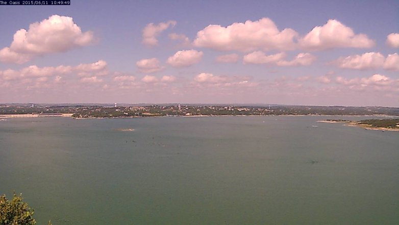 Lake Travis webcam, June 11, 2015 9:55 AM CT