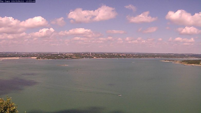 Lake Travis webcam, June 11, 2015 10:00 AM CT