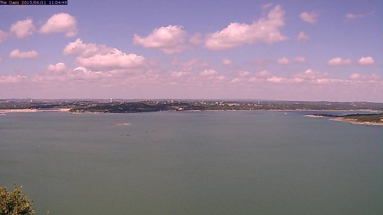 Lake Travis webcam, June 11, 2015 10:10 AM CT