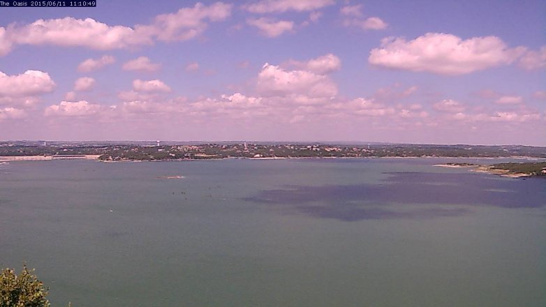 Lake Travis webcam, June 11, 2015 10:15 AM CT