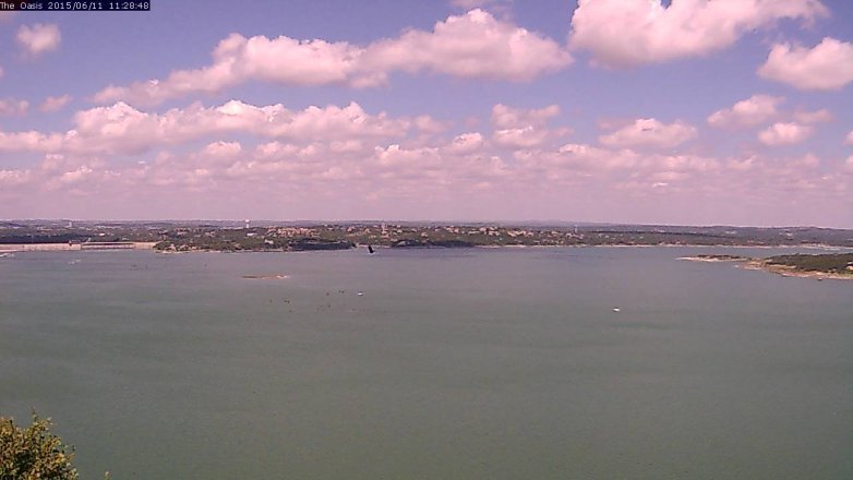 Lake Travis webcam, June 11, 2015 10:35 AM CT