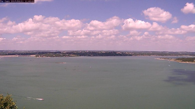 Lake Travis webcam, June 11, 2015 10:45 AM CT