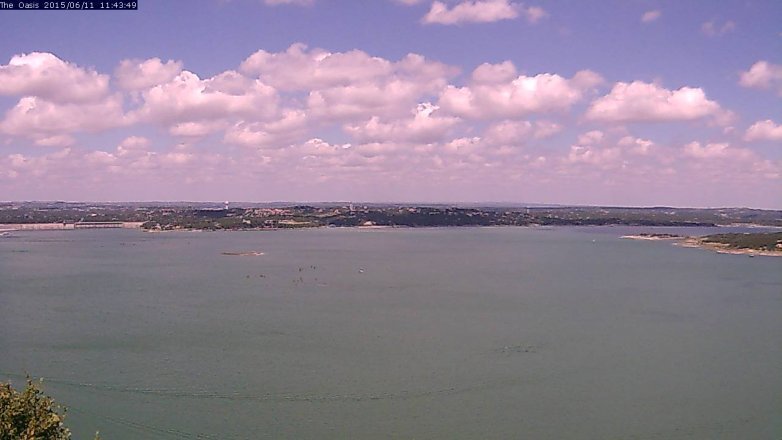 Lake Travis webcam, June 11, 2015 10:50 AM CT