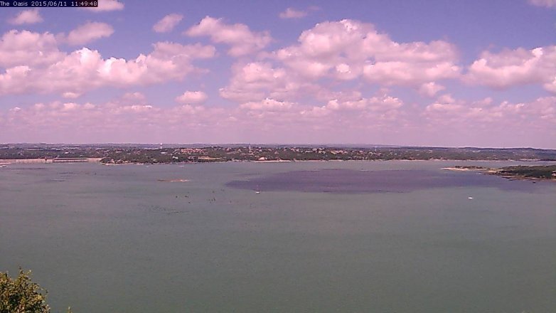 Lake Travis webcam, June 11, 2015 10:55 AM CT